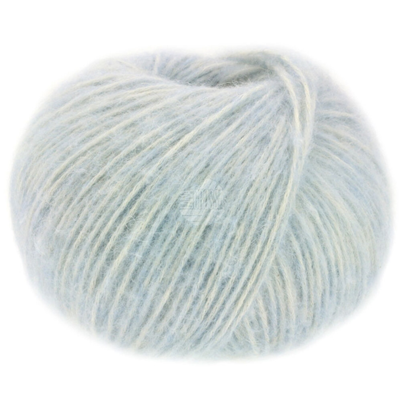 Lana Grossa Natural Alpaca Pelo 13 Lys blå melert