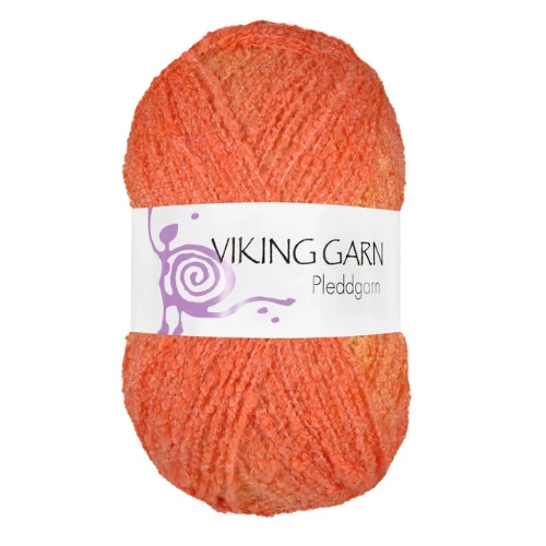 Viking Pleddgarn 752 Gul/oransje