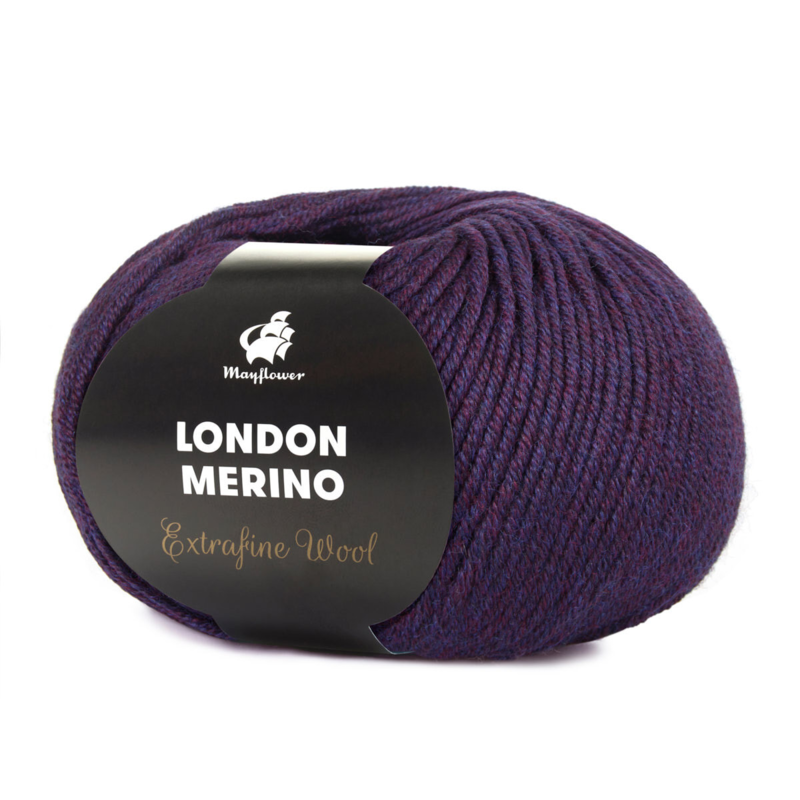 Mayflower London Merino 042 Mørk lilla