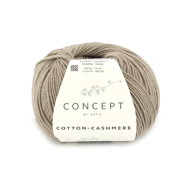 Katia Cotton-Cashmere 91 Grå beige