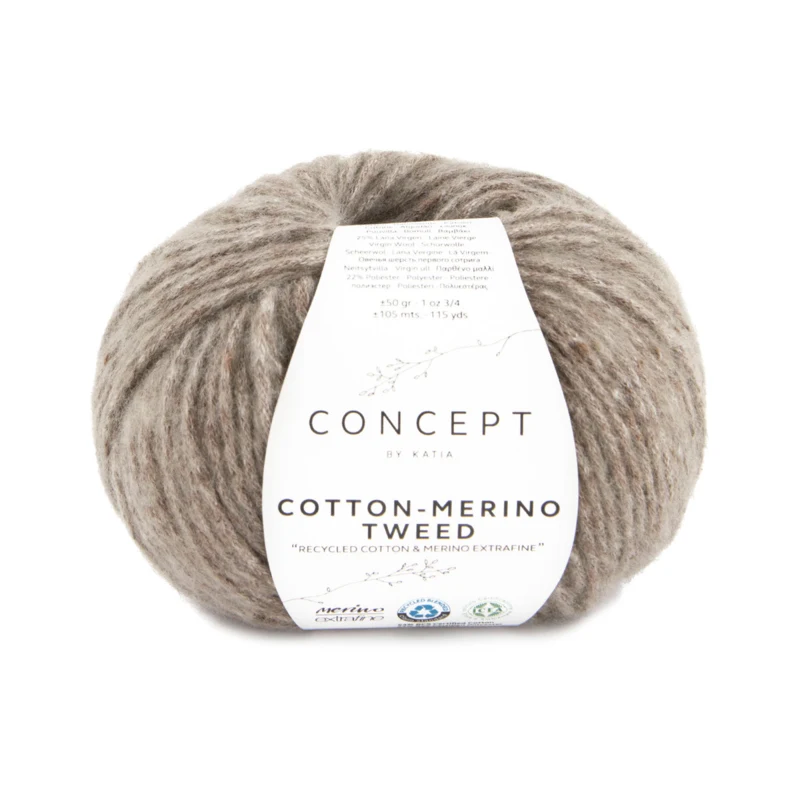 Katia Cotton-Merino Tweed 510 Lys brun
