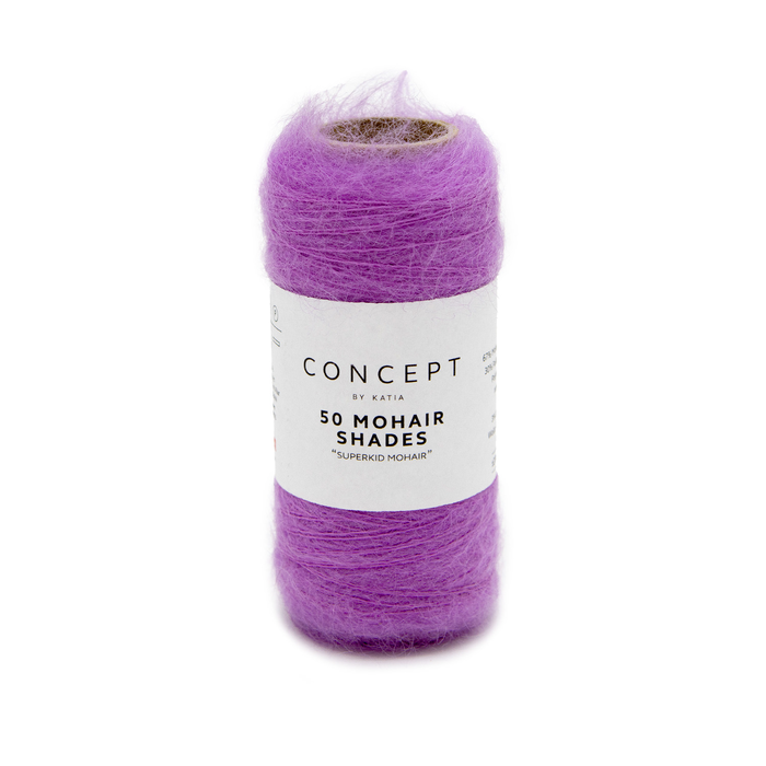 Katia 50 Mohair Shades 37 Mauve (lysere enn bildet)