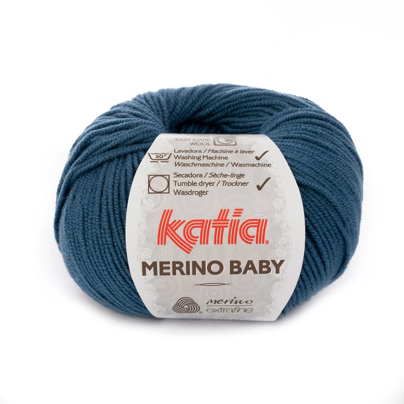 Katia Merino Baby 084 Nattblått