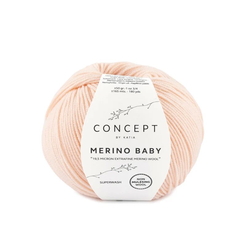 Katia Concept Merino Baby 081 Meget lys rose