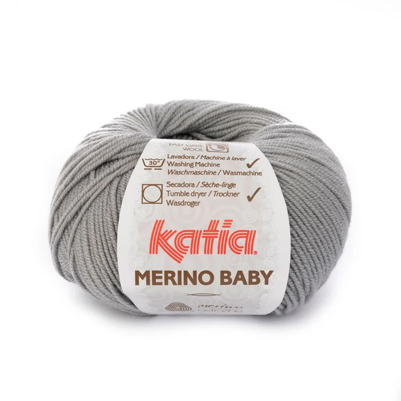 Katia Merino Baby 070 Lys grå