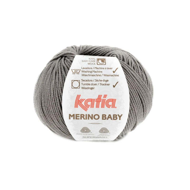 Katia Merino Baby 095 Beige grå