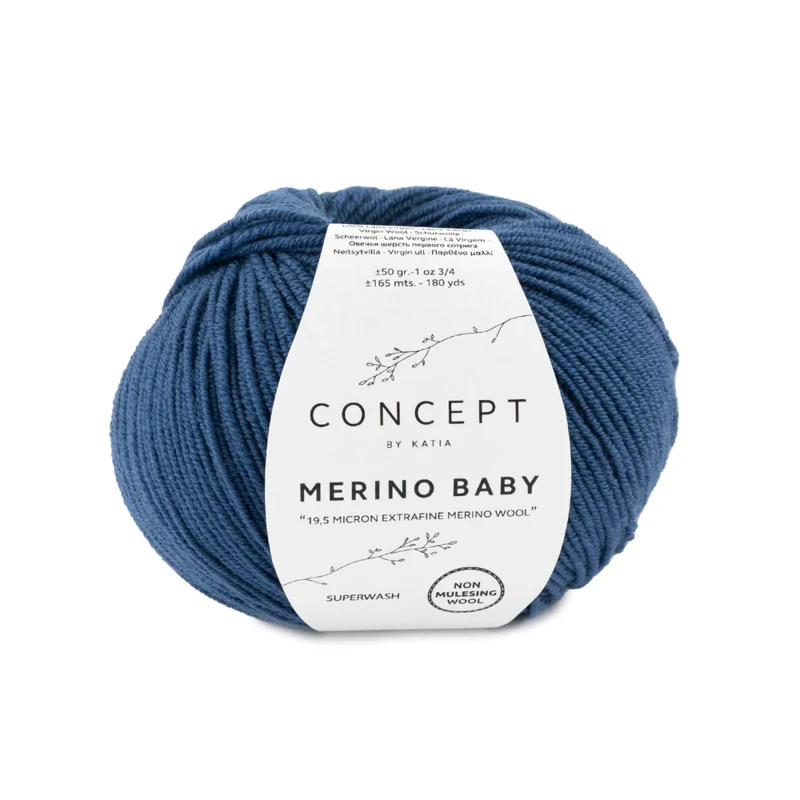 Katia Concept Merino Baby 084 Nattblått