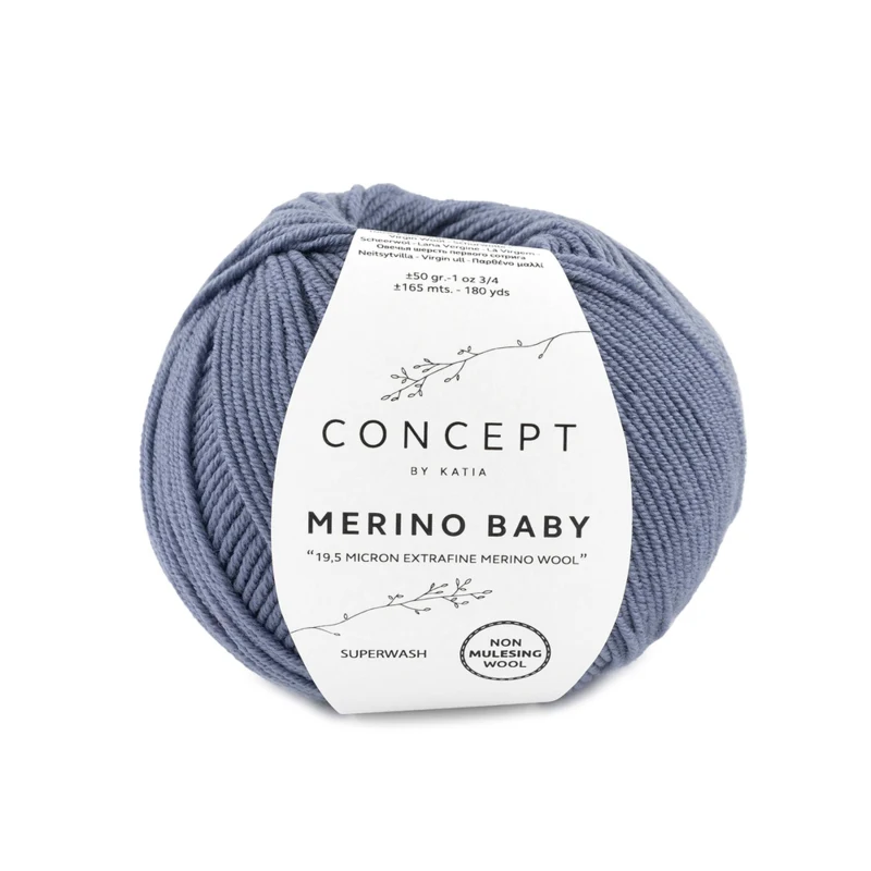 Katia Concept Merino Baby 067 Mørkegrå