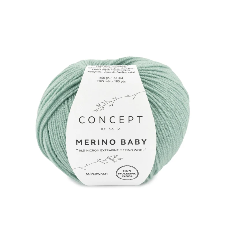 Katia Concept Merino Baby 086 Mintgrønn