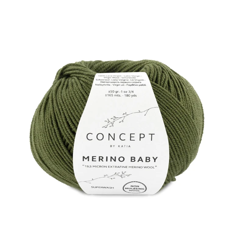 Katia Concept Merino Baby 026 Mørkegrønn