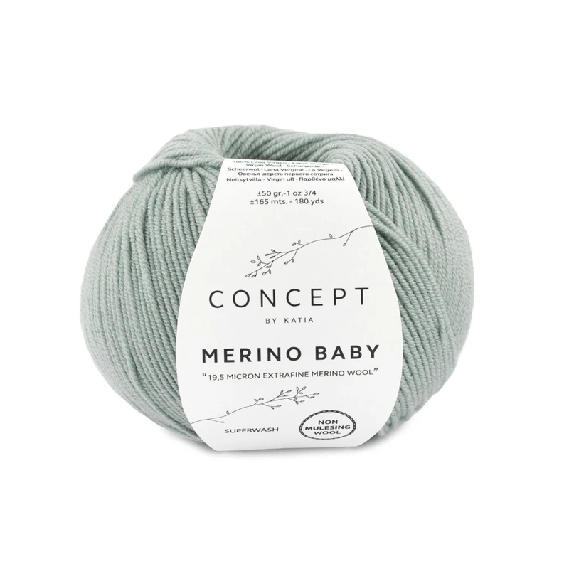 Katia Concept Merino Baby 097 Blekgrønn