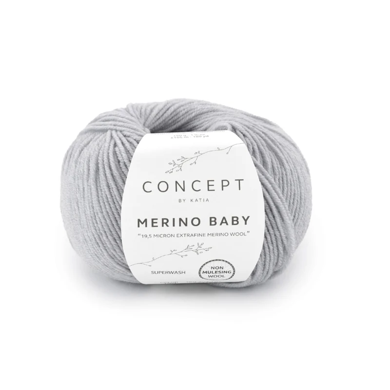 Katia Concept Merino Baby 160 Lysegrå