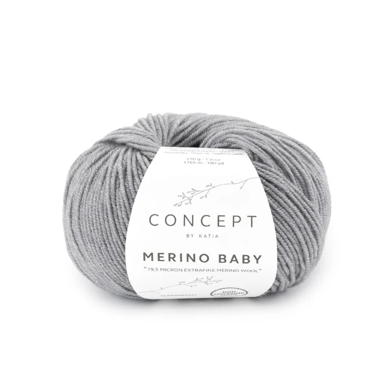 Katia Concept Merino Baby 161 Mellomgrå