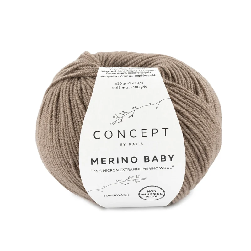 Katia Concept Merino Baby 042 Mørk beige