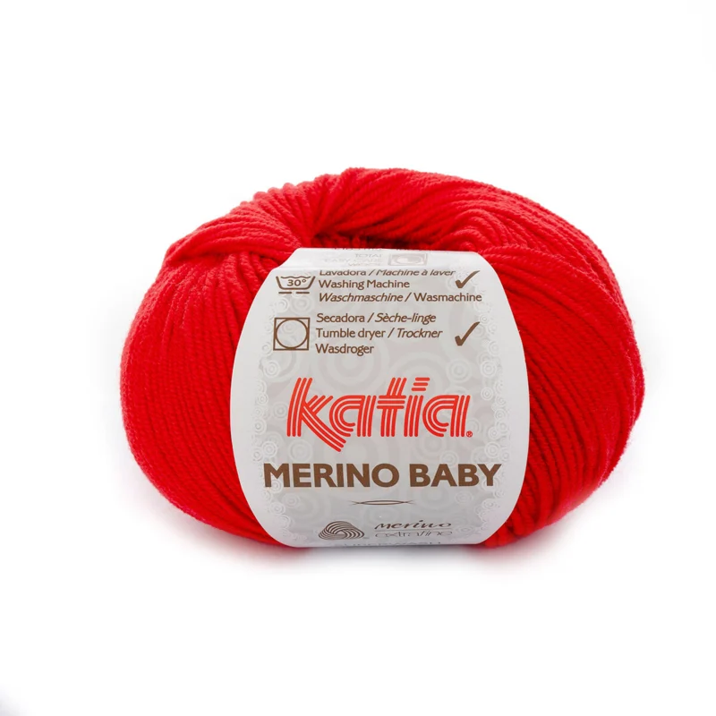 Katia Merino Baby 004 Rød
