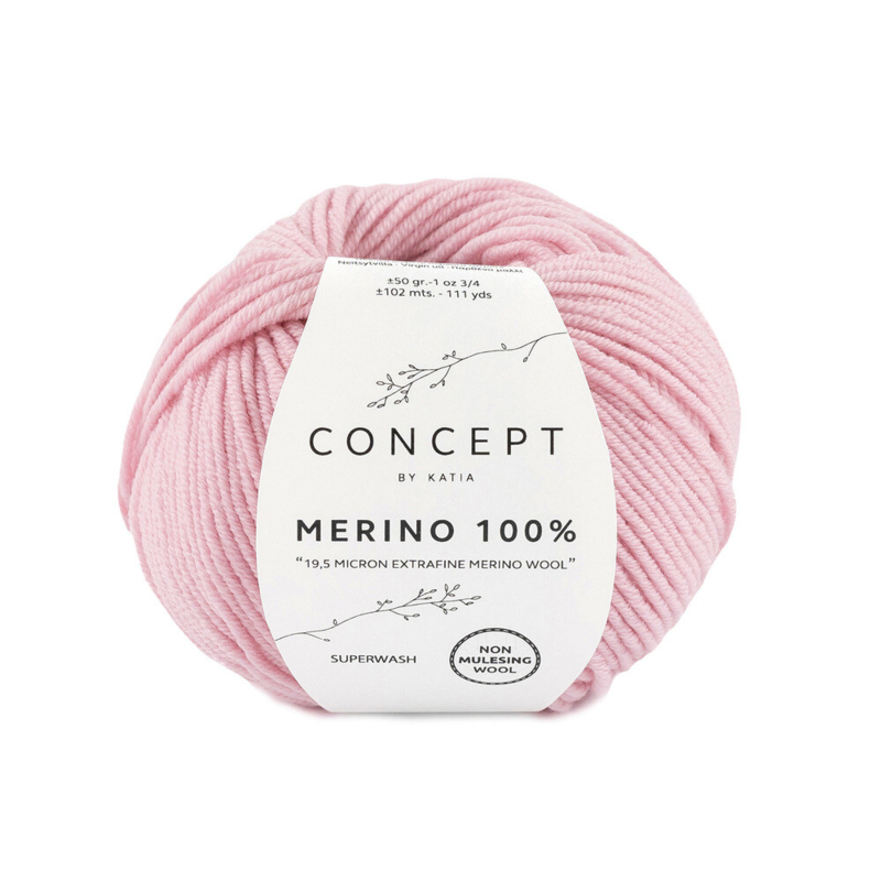 Katia Merino 100% 007 Veldig lys rosa