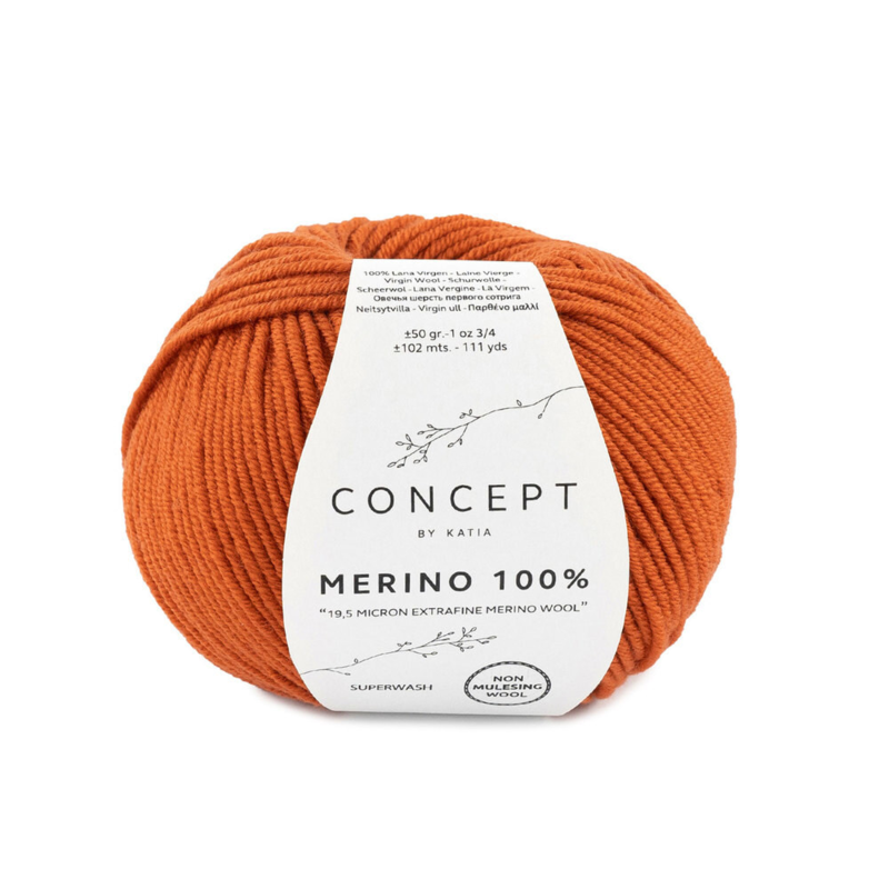 Katia Merino 100% 020 Dyp oransje