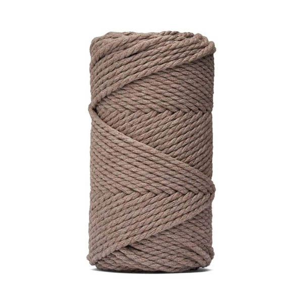 LindeHobby Macrame Lux, Knytegarn, 4 mm Mørk beige