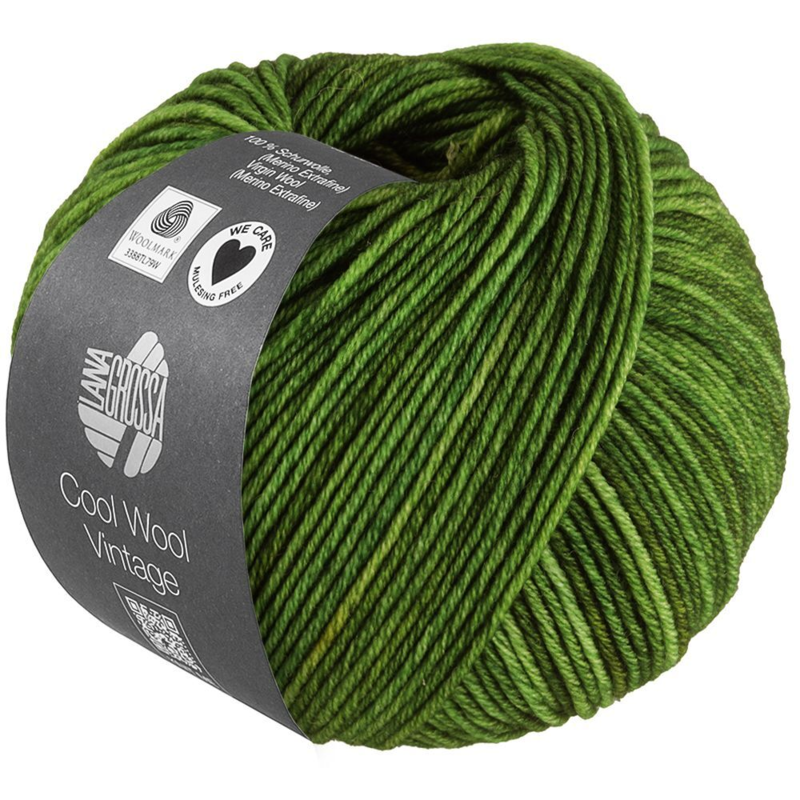 Lana Grossa Cool Wool Vintage 92 Gressgrønn