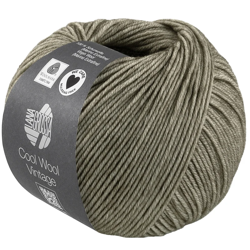 Lana Grossa Cool Wool Vintage 95 Sementgrå