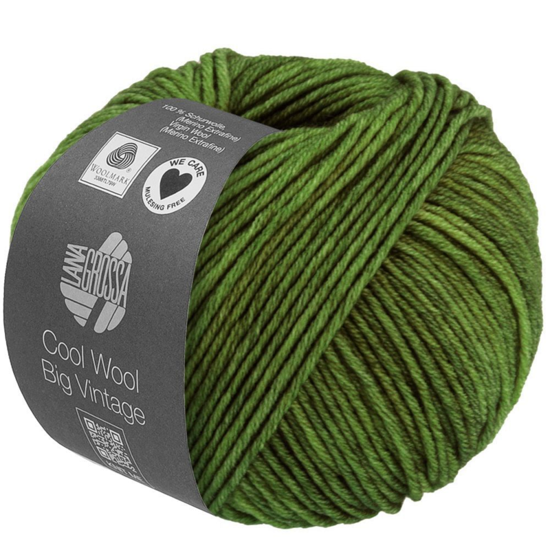 Lana Grossa Cool Wool Big Vintage 92 Gressgrønn
