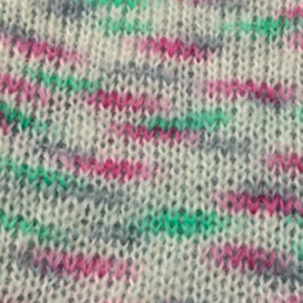 Permin Bella Color 55 Naturhvit/grønn/rosa
