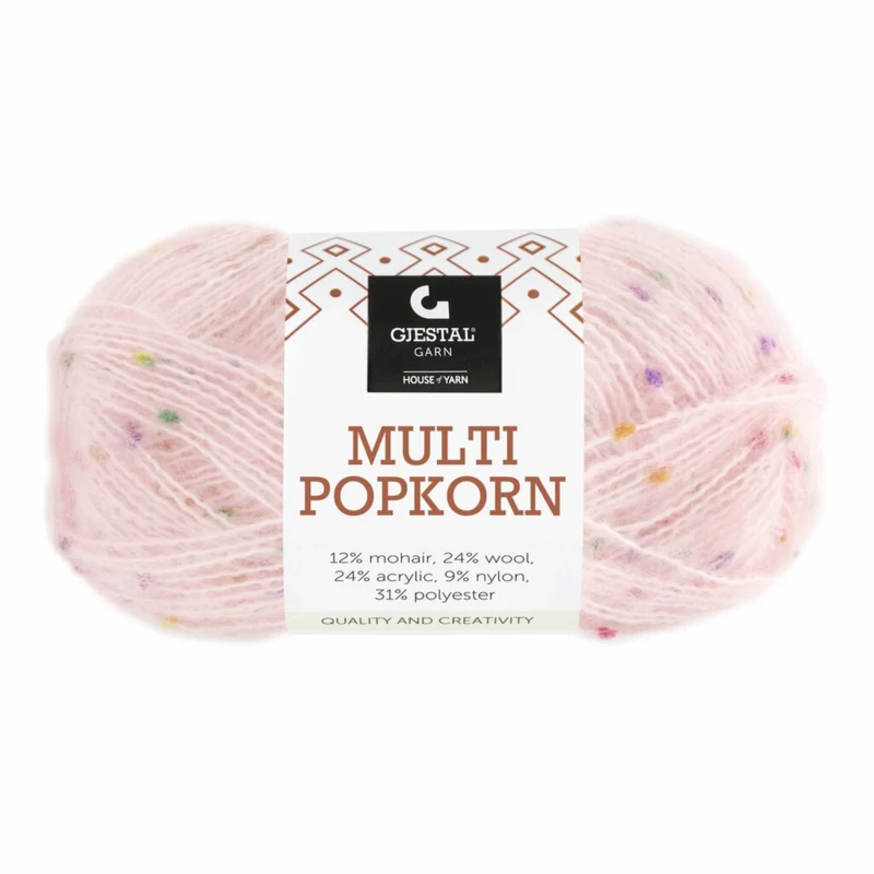 Gjestal Multi Popkorn 504 Lysrosa