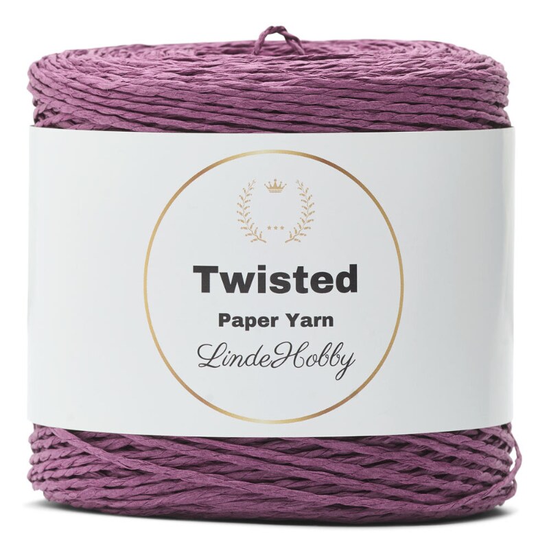 LindeHobby Twisted Paper Yarn 18 Fiolett