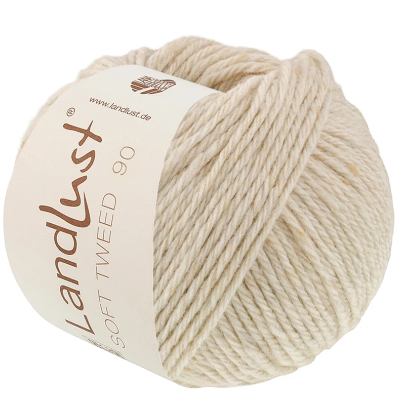 Lana Grossa Landlust Soft Tweed 90 36 Skjellkalk melert