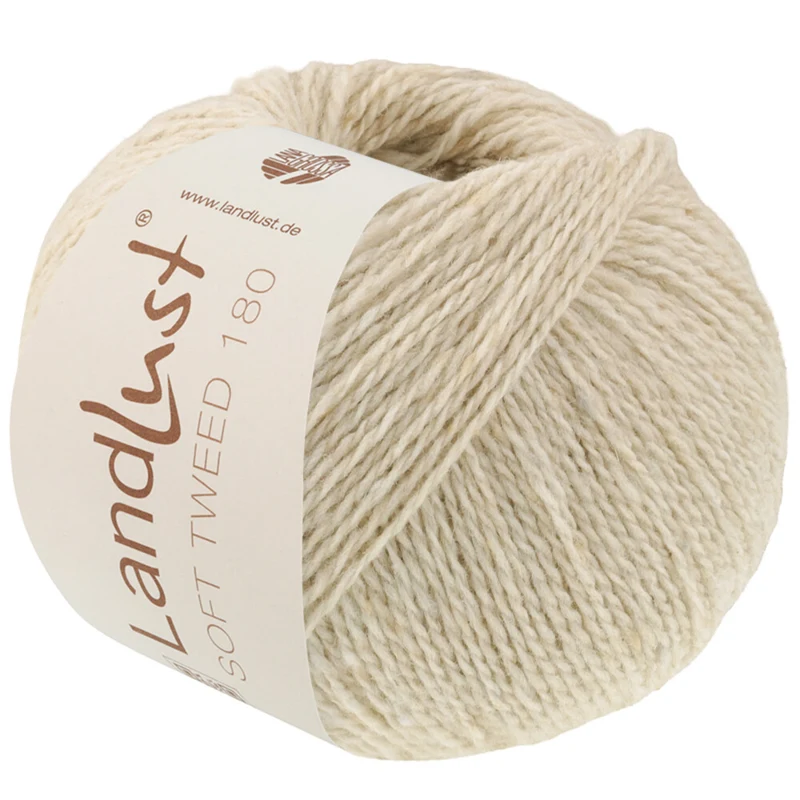Lana Grossa Landlust Soft Tweed 180 136 Skjellkalk melert