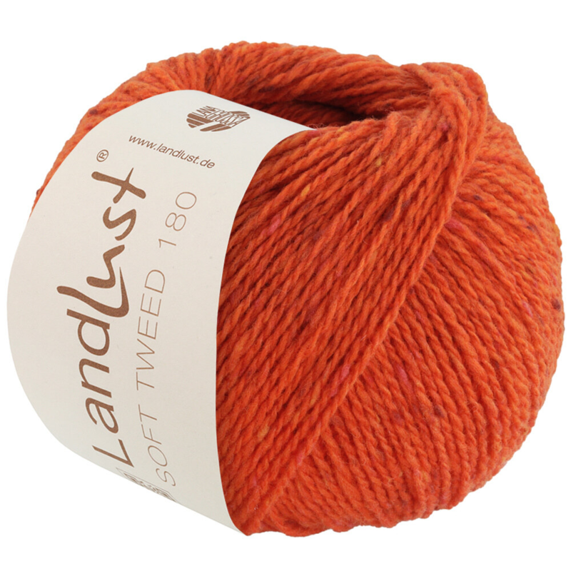 Lana Grossa Landlust Soft Tweed 180 124 Oransje melert