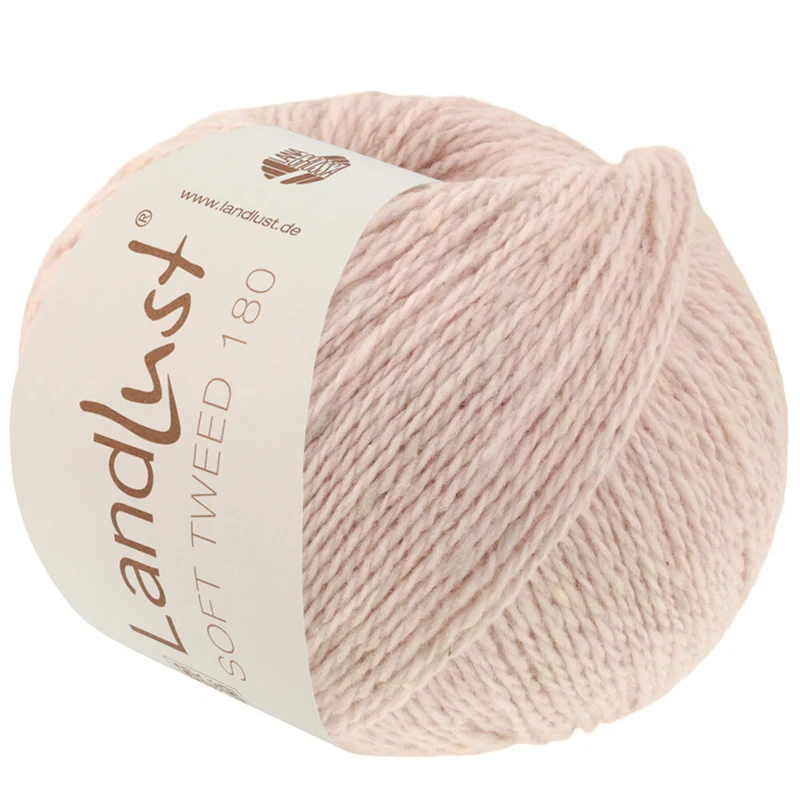 Lana Grossa Landlust Soft Tweed 180 131 Lys rosa melert