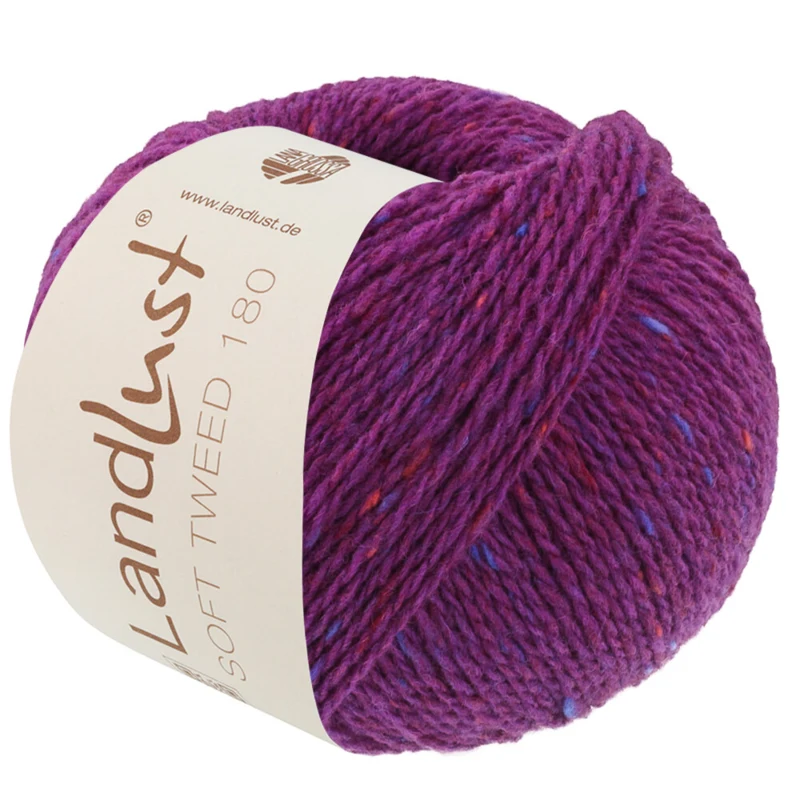 Lana Grossa Landlust Soft Tweed 180 133 Fiolett melert
