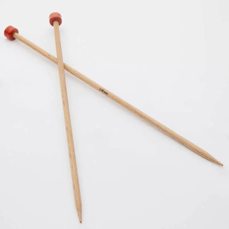 KnitPro Basix Beech Parpinner 35 cm