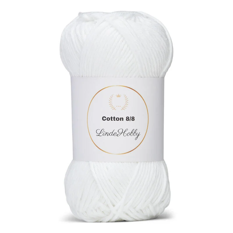 LindeHobby Cotton 8/8 019 Bianco