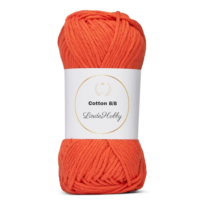 LindeHobby Cotton 8/8 044 Deep Orange