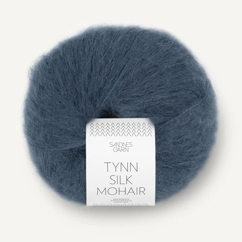 Sandnes Tynn Silk Mohair 6081 Dyp blå