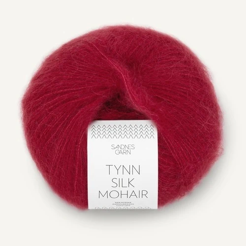 Sandnes Tynn Silk Mohair 4236 Dyp rød