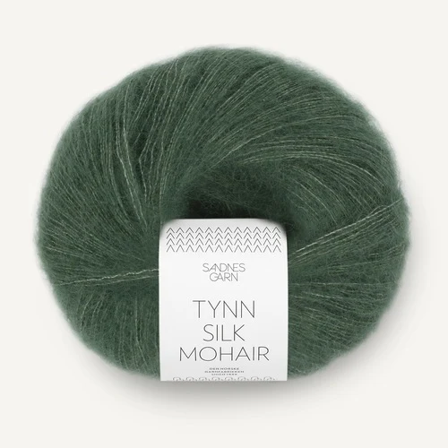 Sandnes Tynn Silk Mohair 8581 Dyp skoggrønn