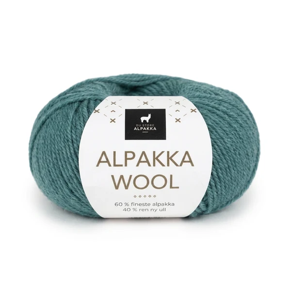 Du Store Alpakka Wool 516 Mørk sjøgrønn