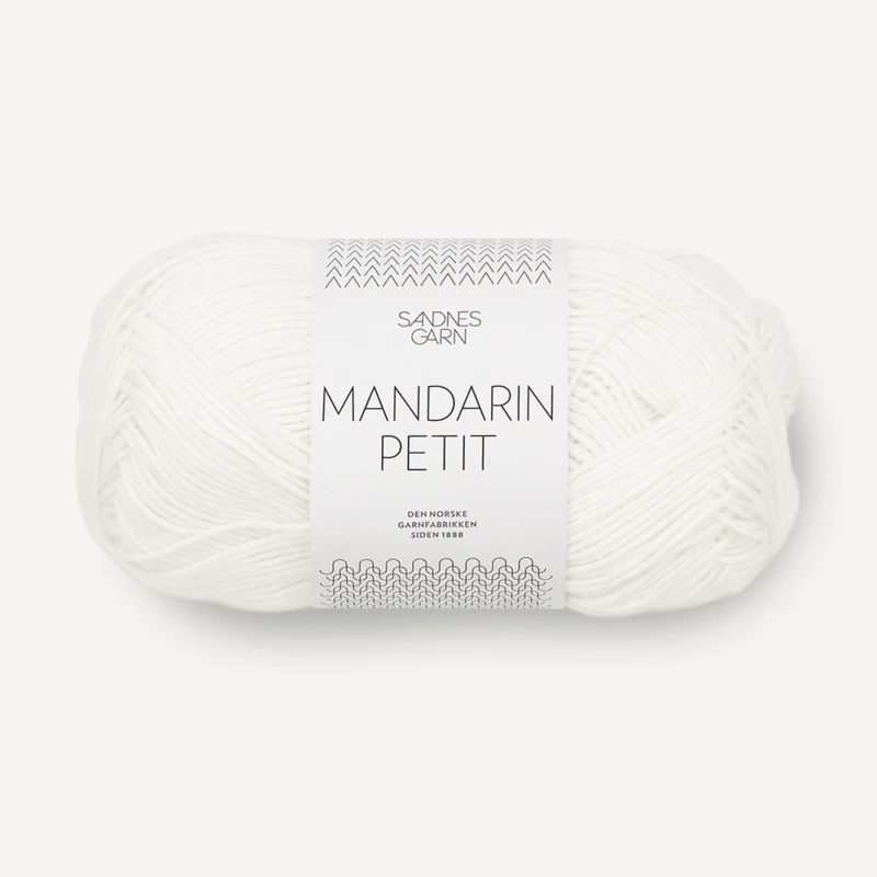 Sandnes Mandarin Petit 1002 Hvit