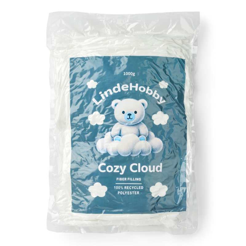 LindeHobby Cozy Cloud Resirkulert Fyllvatt 1000 g