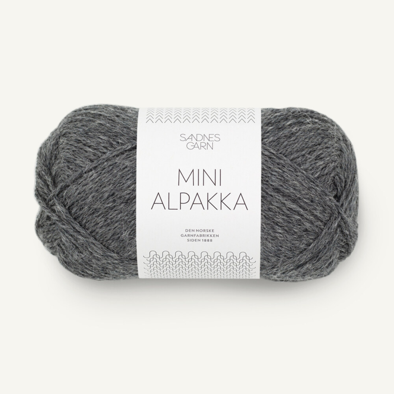 Sandnes Mini Alpakka 1053 Mørk gråmelert