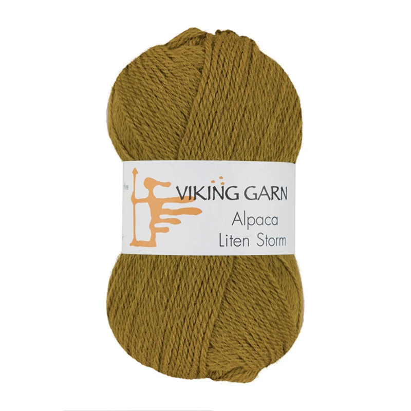 Viking Alpaca Liten Storm 735 Gulgrønn