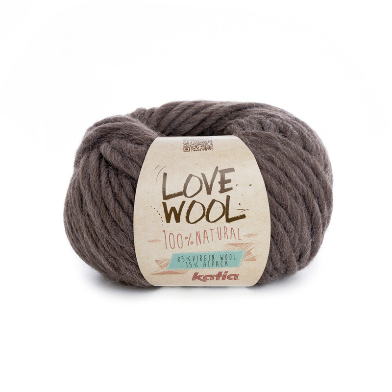 Katia Love Wool 103 Mørkebrun