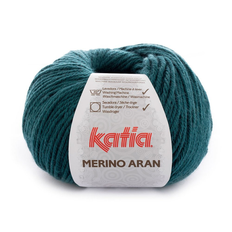 Katia Merino Aran 044 Mørk turkis