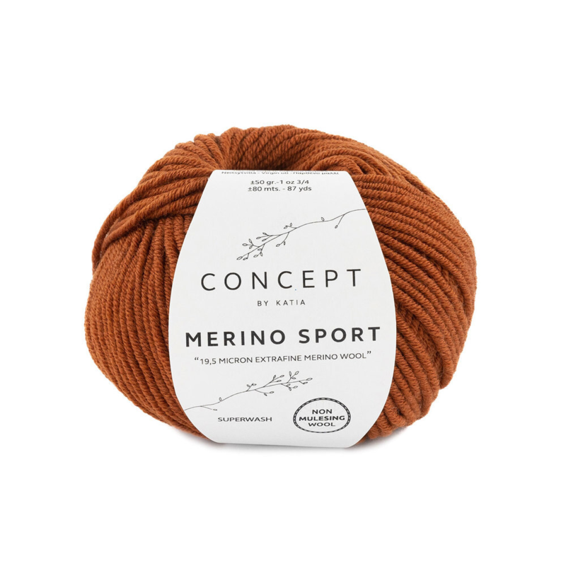 Katia Concept Merino Sport 042 Terra brun