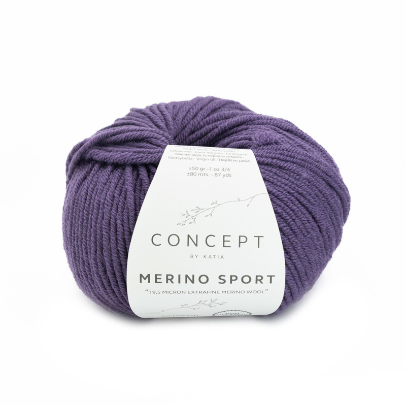 Katia Concept Merino Sport 071 Mørk lilla