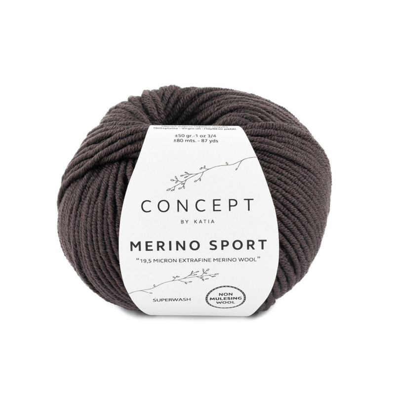 Katia Concept Merino Sport 064 Mørkebrun