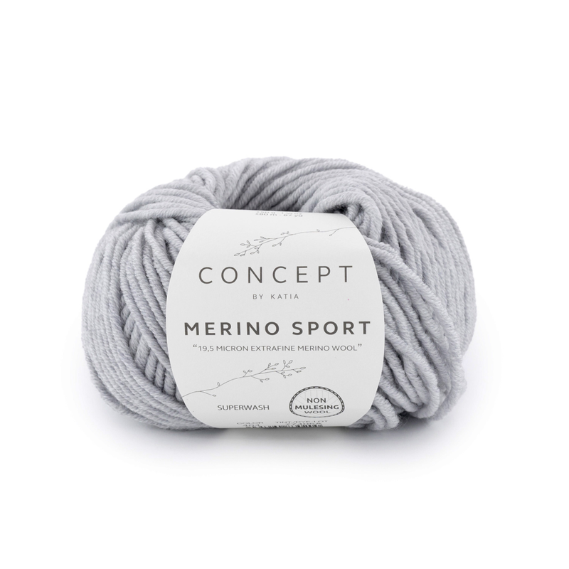 Katia Concept Merino Sport 404 Lys grå
